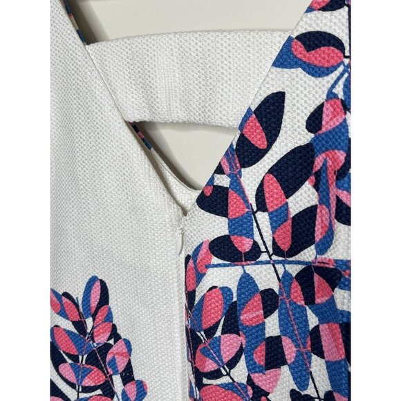 Taylor White Floral Shift Sundress Dress NWT Size 4 Small - Picture 10 of 13